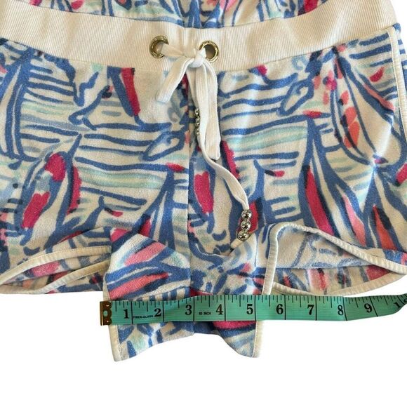 Women’s Lilly Pulitzer Dixon Romper Red Right Return Sailboat Terry Cloth Small - Picture 11 of 12